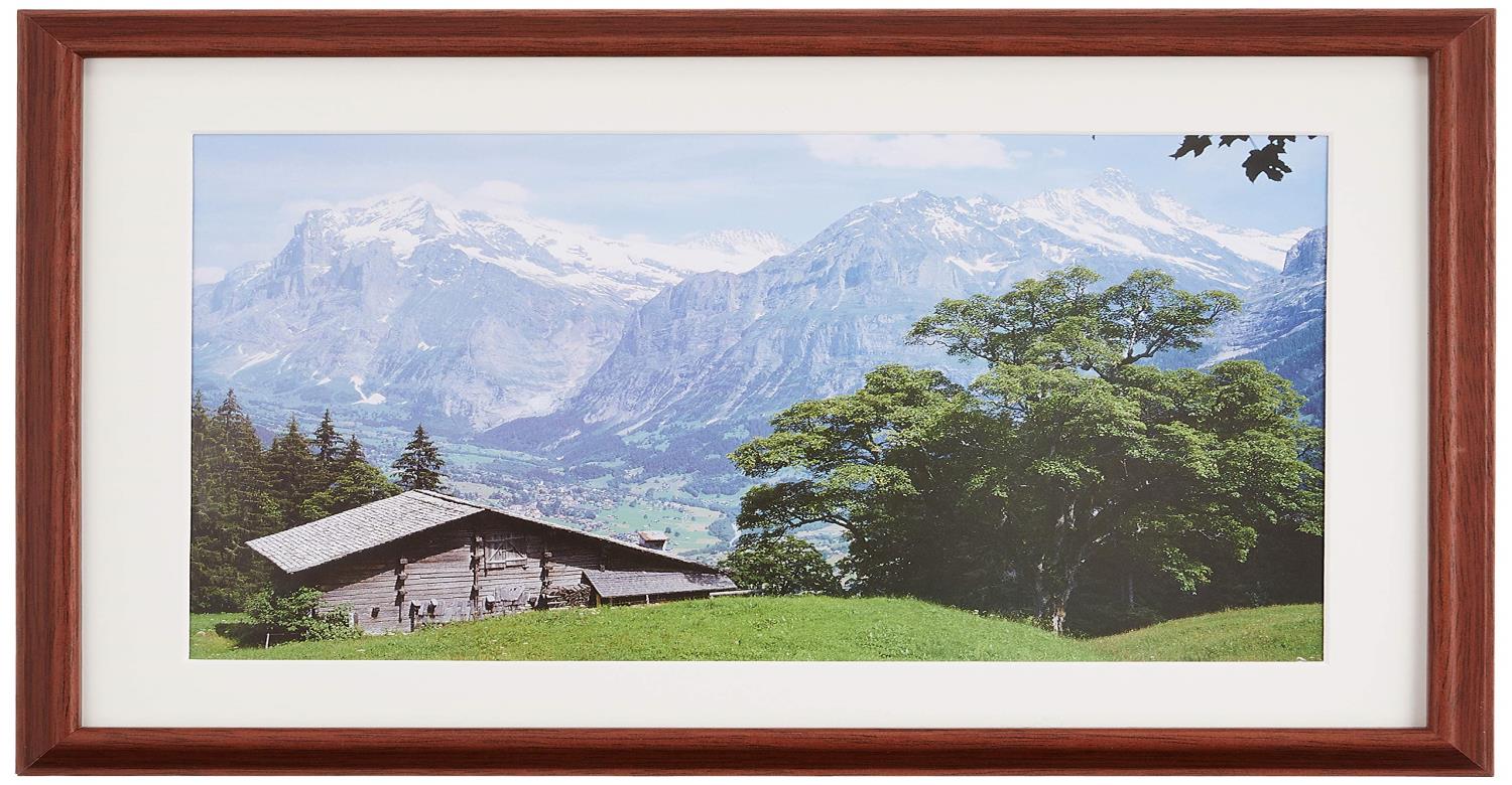 KING 額縁 木製 すずかぜ ブラウン ワイド6切 815637