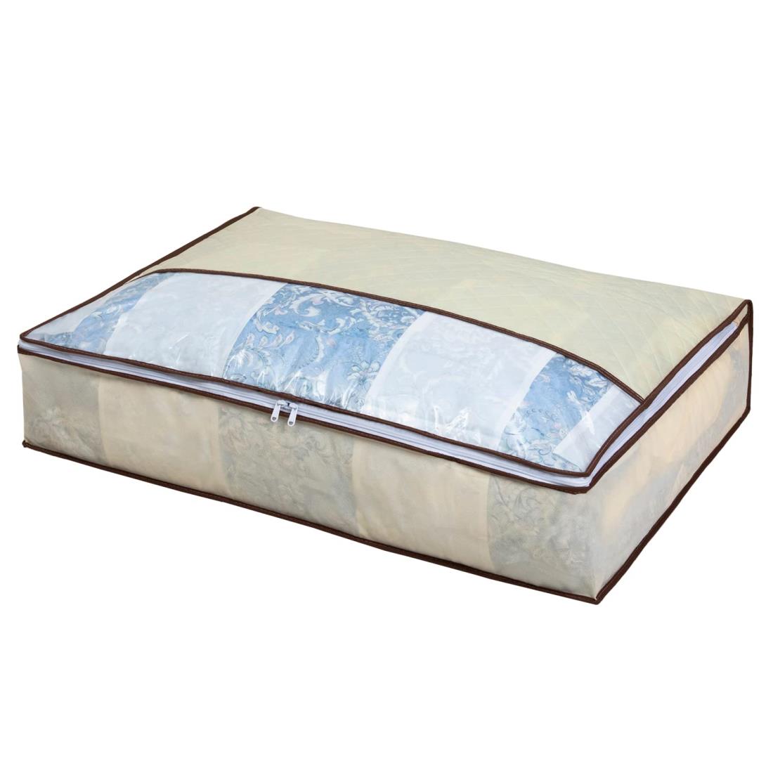 アストロ 収納ケース 羽毛布団用 ダブルサイズ用 ライトベージュ 抗菌 防臭 消臭 羽毛布団収納袋 不織布 消臭繊維入り コンパクト 薄型 159-13