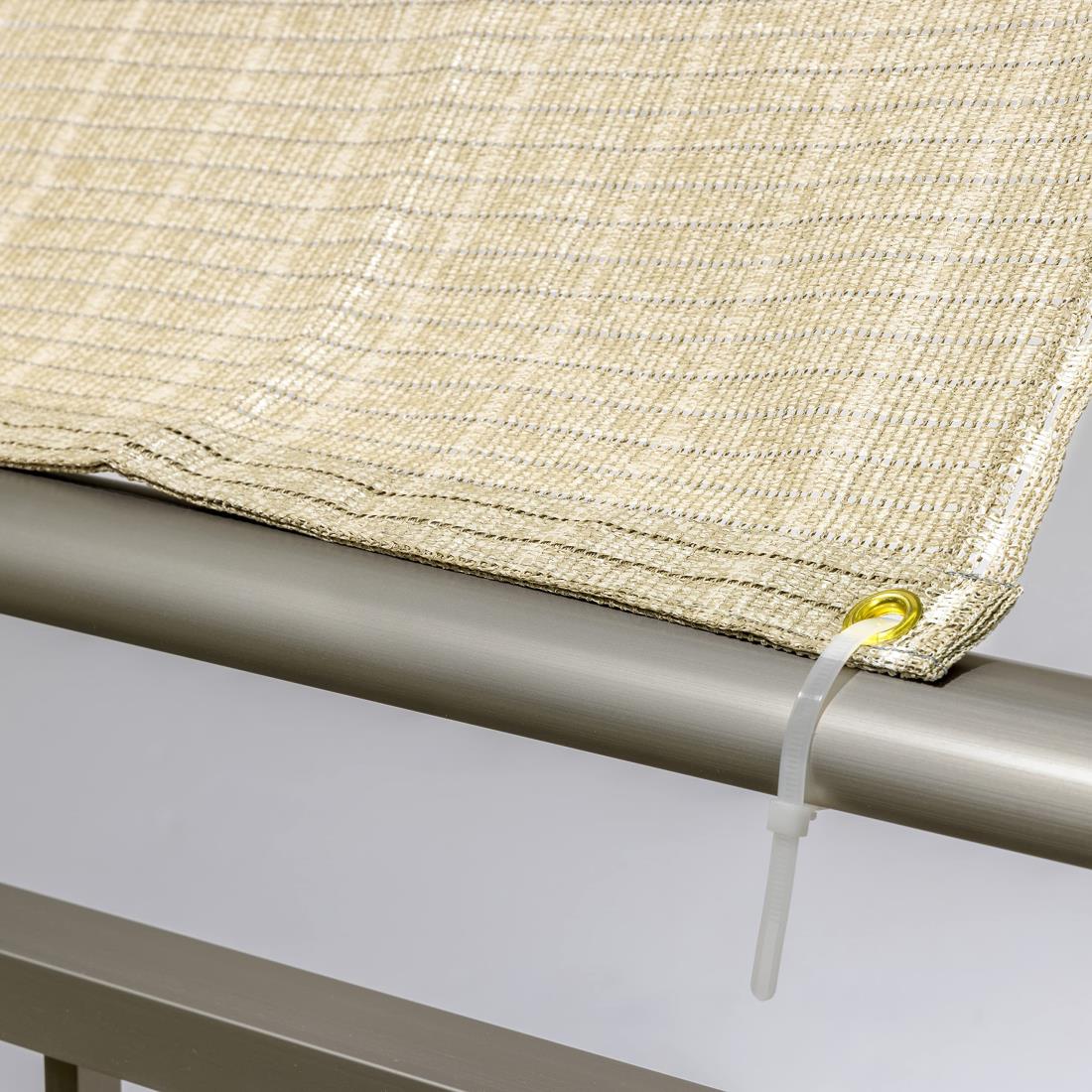 タカショー 日よけ 金具 シェード取付 バンド 10本組 樹脂 CLF ポール/フェンス用 サンシェード 取付 ベランダ 目隠し CLF-11