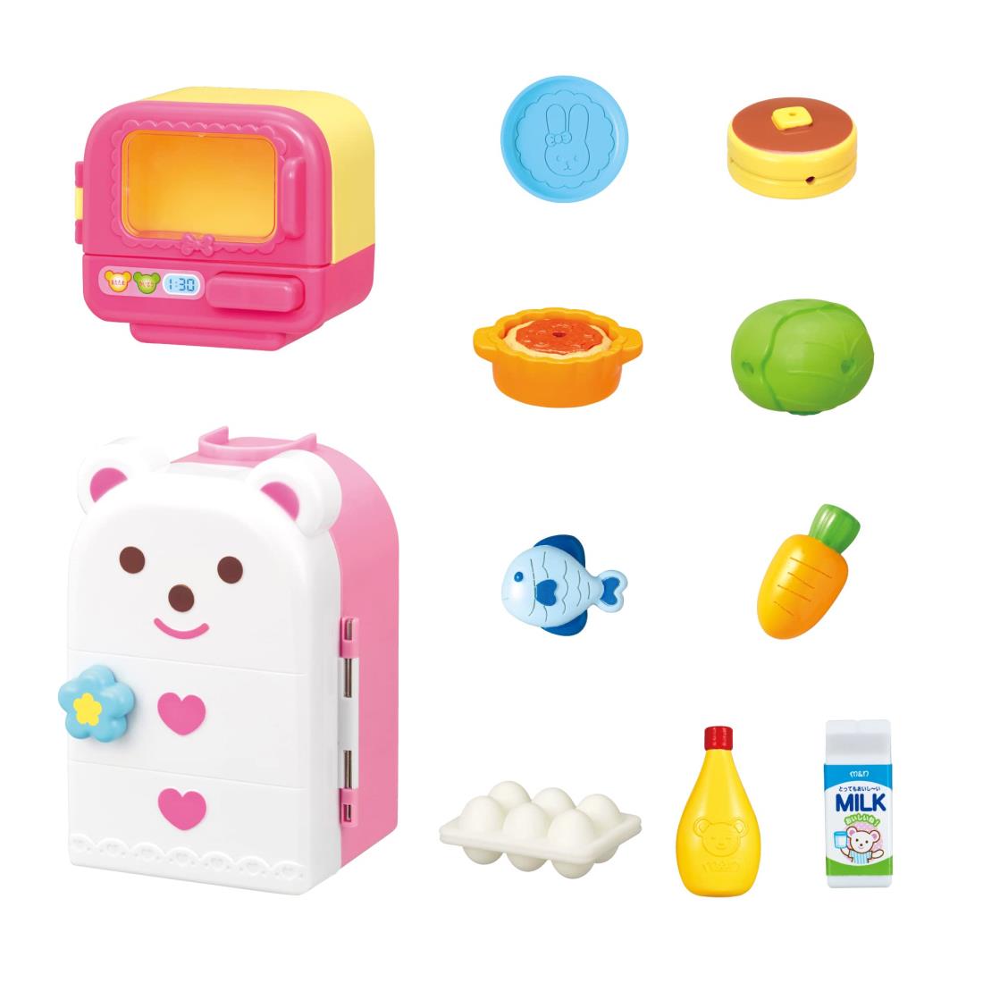 パイロット プラスチック メルちゃん おせわパーツ レンジとれいぞうこセット(2022年発売モデル) ピンク 1851587 3歳以上