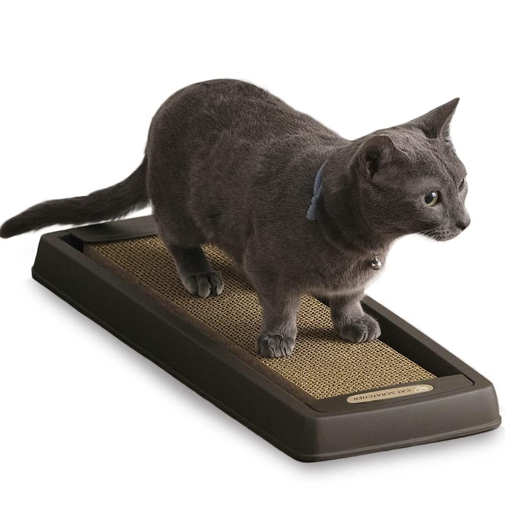 アイリスオーヤマ(IRIS OHYAMA) 猫 爪とぎ ダストレス ゴミの少ない爪とぎ スリム またたびシール付き ..