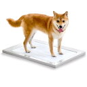 アイリスオーヤマ(IRIS OHYAMA) 犬 トイレ スクエアドッグトレー 挟むだけ マグネット ワイド ホワイト 水洗い可