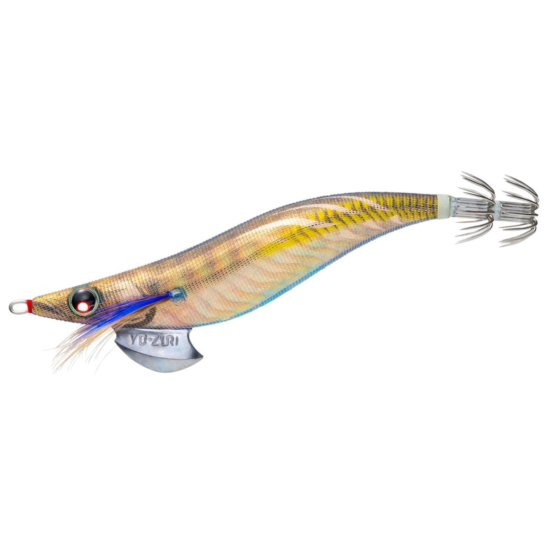 YO-ZURI (ヨーヅリ) エギ イカ釣り ルアー アオリーQ 【 エギング 釣具 釣り道具 釣り具 餌木 えぎ 仕掛け アオリイカ 】 3.0号 ブルー夜光ゴールドリアルアジ A1031N-BLGA