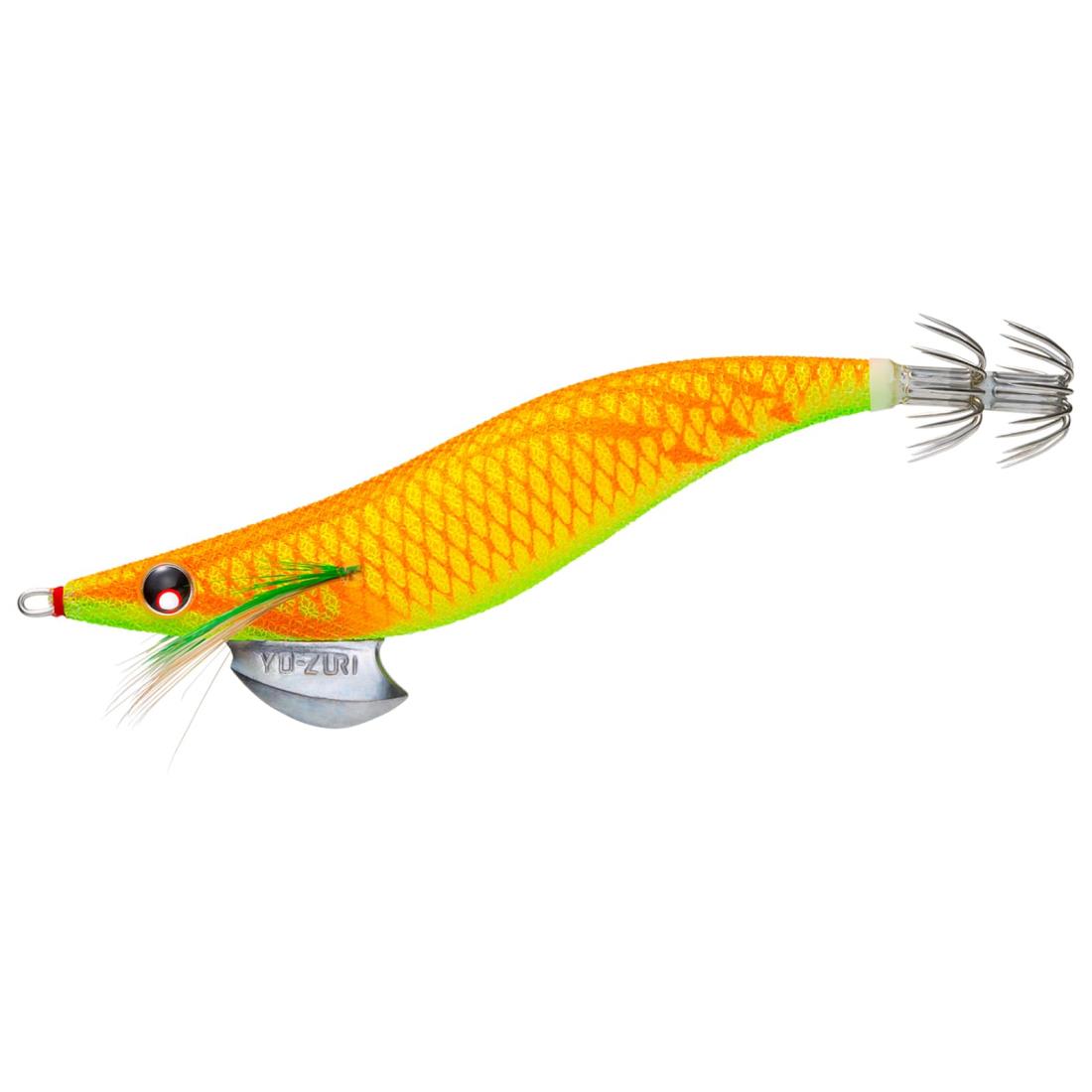 DUEL YO-ZURI (ヨーヅリ) エギ イカ釣り ルアー アオリーQ 【 エギング 釣具 釣り道具 釣り具 餌木 えぎ 仕掛け アオリイカ 】 2.5号 夜光チャート A1030N-LC