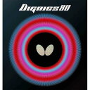 バタフライ(Butterfly) 卓球 ラバー ディグニクス 80 裏ソフト ハイテンション ブラック 厚 06050