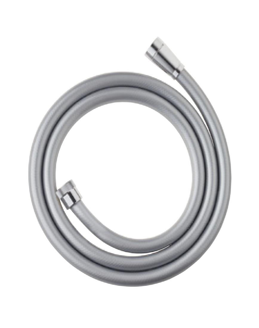 SANEI シャワーホース アダプター付き 長さ1.6m メッキ調 回転式 シルバー PS30-860TXA-SC