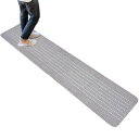 オカ(OKA) 優踏生洗いやすい キッチンマット 約45cm×252cm グレー(ヘリンボン) (洗える 軽量 滑り止め クッション)(3)