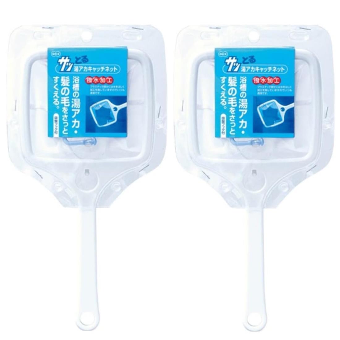 オーエ ネット 白 約縦29×横14×奥行10cm サッとる 湯アカ キャッチ 髪の毛 ほこり すくう2個セット