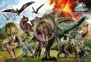 エポック社 100ラージピース ジグソーパズル ジュラシックワールド ダイナソー・アタック (26×38cm) 26-901s のり付き ヘラ付き 点数券付き ...