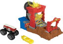 ホットウィール(Hot Wheels) モンスタートラック ファイヤークラッシュ チャレンジ【ミニカー プレイセット】モンスタートラック1台付 【4才~】 HNB90