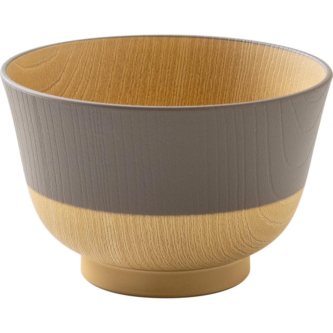 カノー【やさしい彩り 抗菌 汁椀 どんぶり くるみ色 79599】お椀 おわん 汁椀 味噌汁碗 日本製 電子レンジOK 食洗機OK PET樹脂