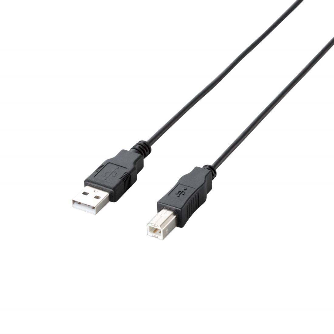 쥳 RoHSĶθѥå USB֥ USB2.0 A-B 2m ֥å U2C-JB20BK