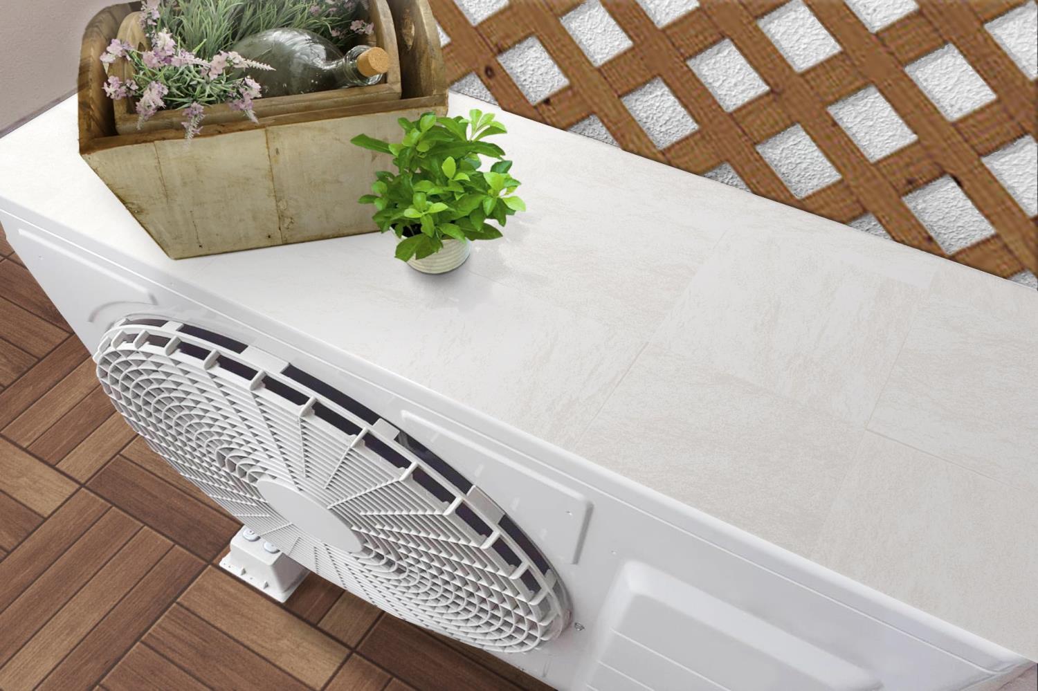 室外機遮熱シート タイル 32×43cm 2枚入