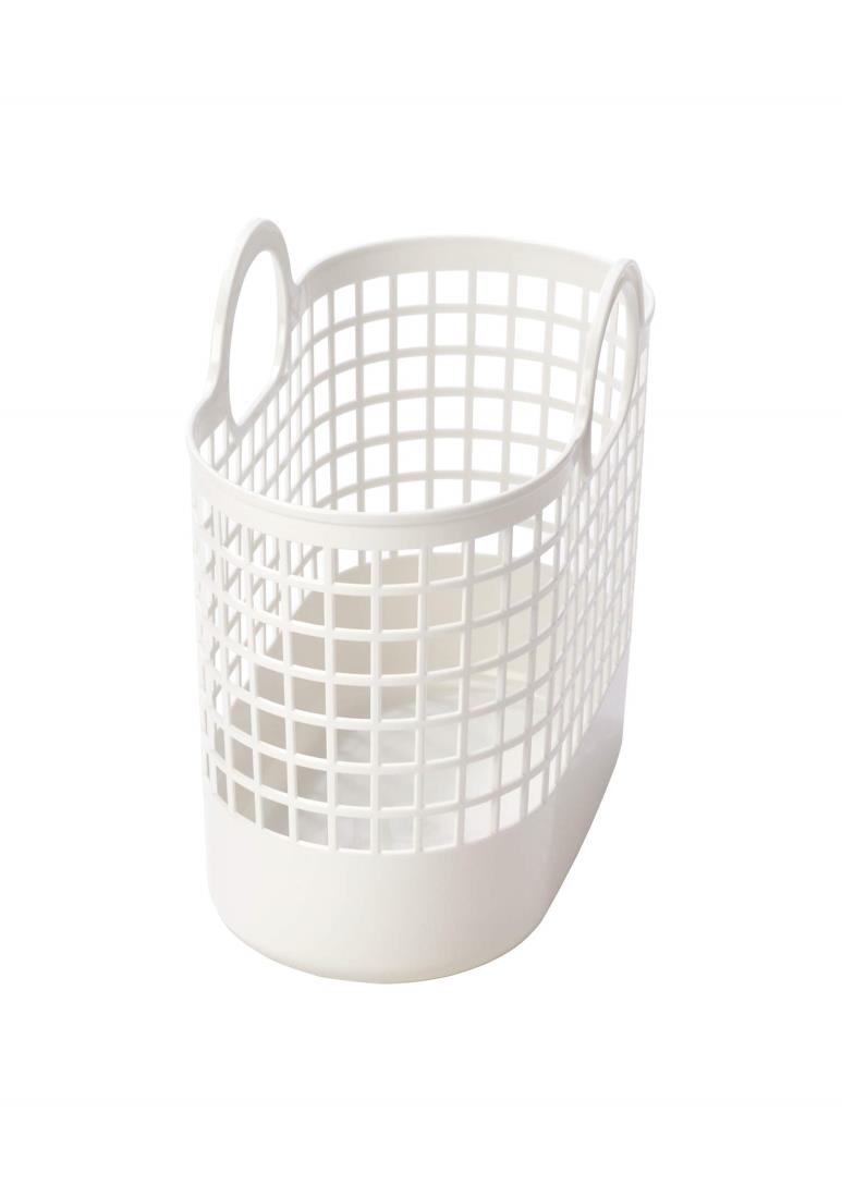 ライクイット (like-it) ランドリー 洗濯 収納 タウンバスケット ミニ ホワイト LBB-16C バイオマスプ..