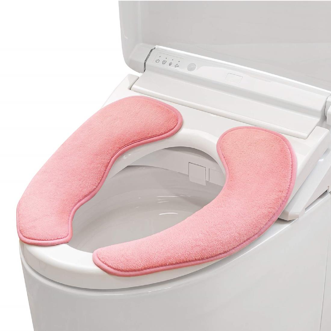 オカ(OKA) らくらく便座クッション 3D ピンク(U・O・洗浄・暖房兼用タイプ)ピタッとずれない 吸着シート 4548622299816