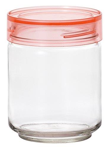 アデリア(ADERIA) CCボトル 750ml ピンク 化粧箱入 日本製 保存容器 ガラス キャニスター 密閉容器 調味料入 瓶 密閉 コーヒー豆 M6629