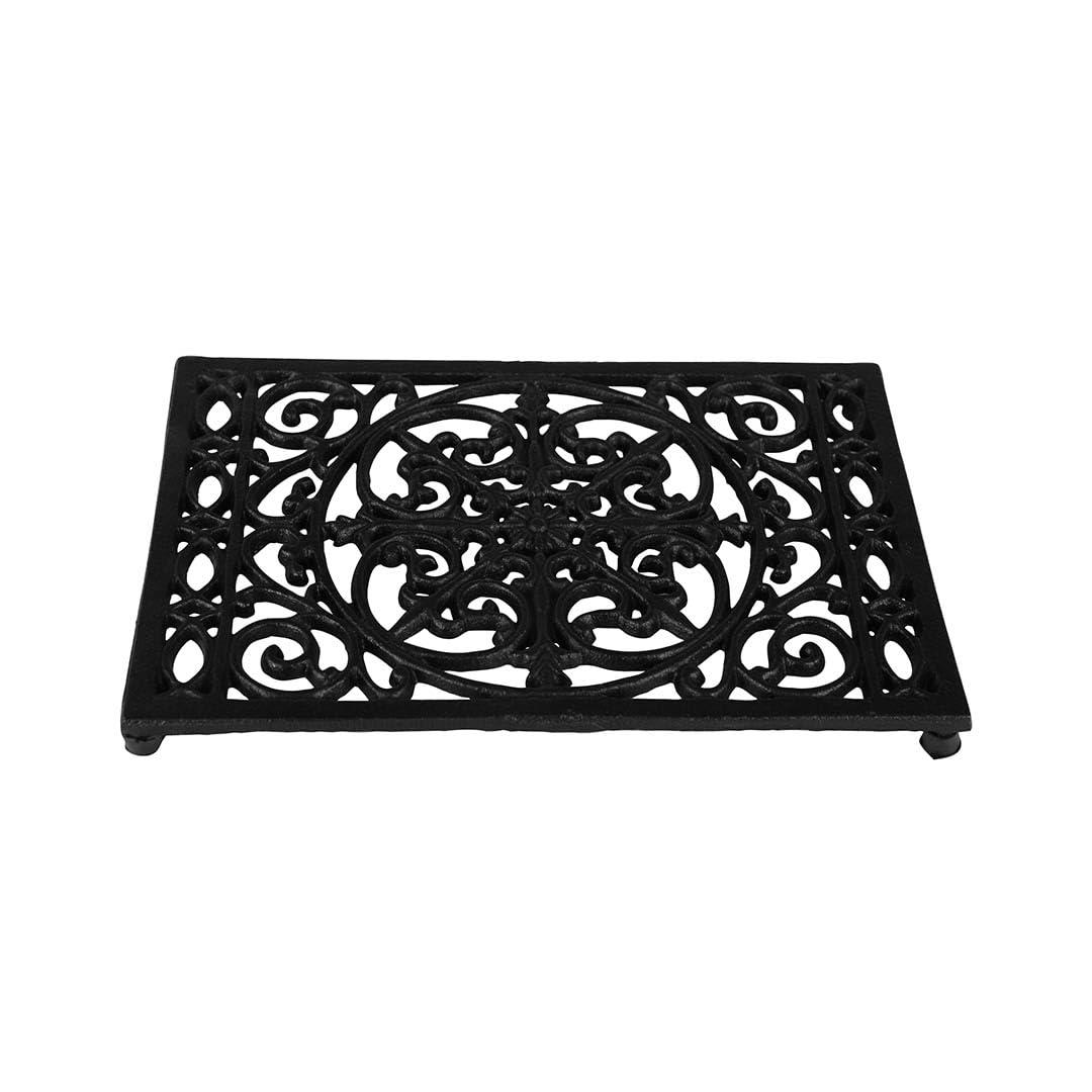 ダルトン(Dulton) 鍋敷き レクタングル トリベット アンティークブラック 高さ18×幅250×奥行170mm RECTANGLE TRIVET ANTIQUE BLACK S315-115ABK