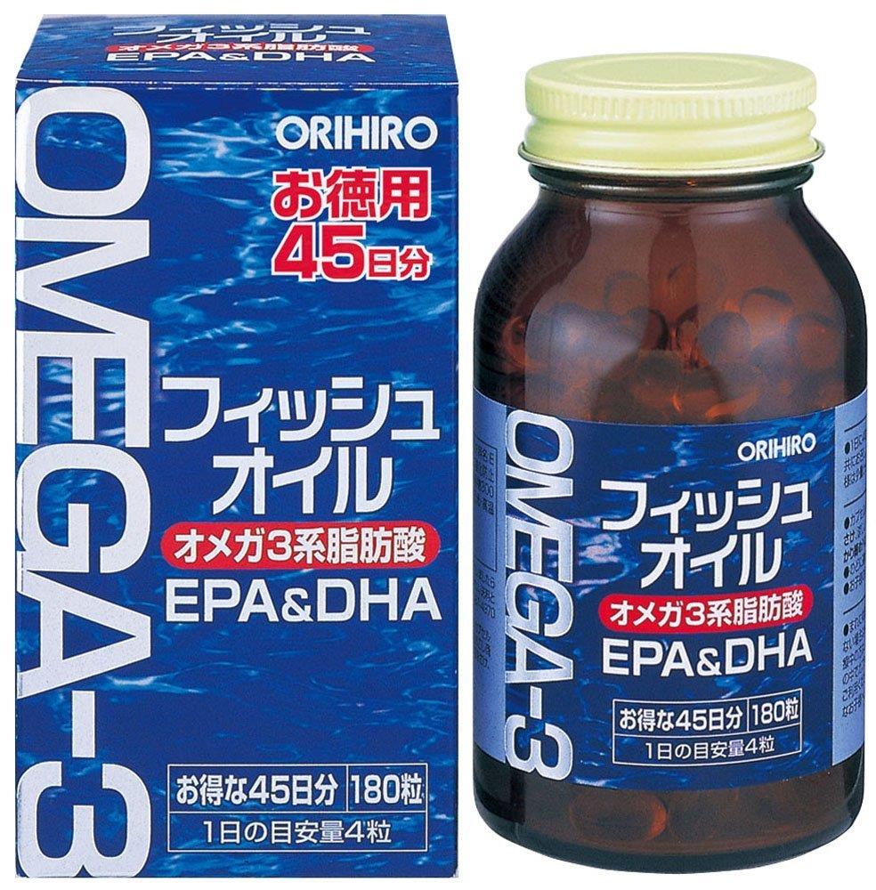 【5個セット】 フィッシュオイル 180粒 オリヒロ