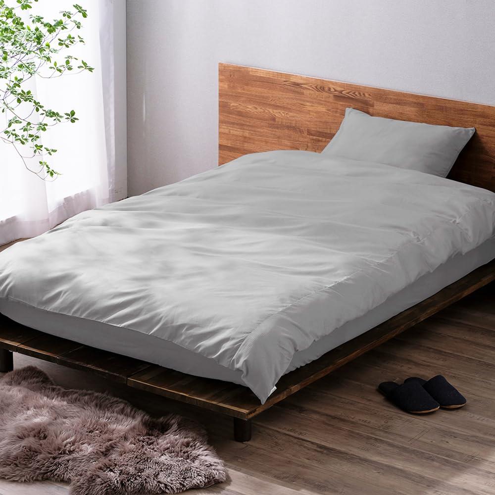 アイリスオーヤマ 形態安定ホテルライク掛け布団カバー シングル 美しさが続く防加工 起きた後の軽減に..