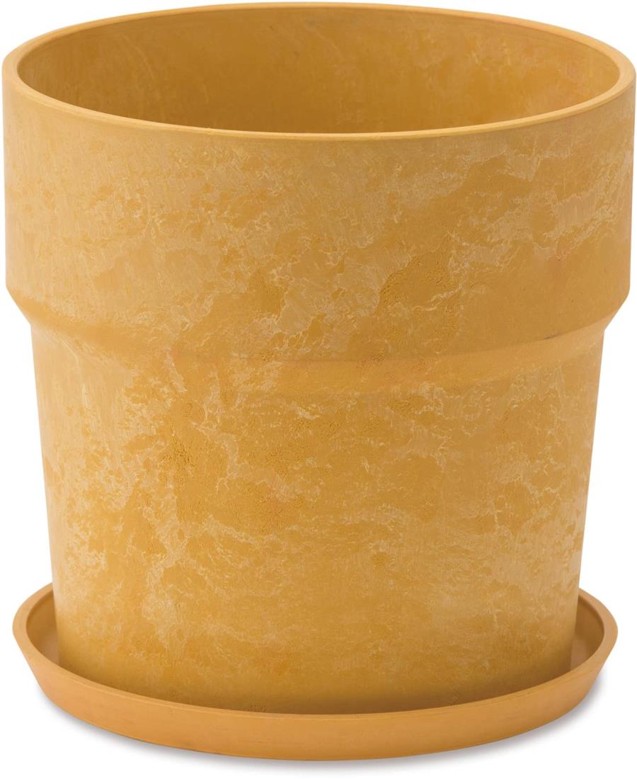 POSH LIVING(ポッシュリビング) アーバンプランツポット ソリッド レモン サイズ：約φ19.5 H18.5 81007