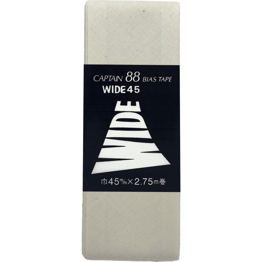 CAPTAIN88 キャプテン WIDE ワイド 45 バイアステープ 45mm幅×2.75m巻 #399 生成 CP6