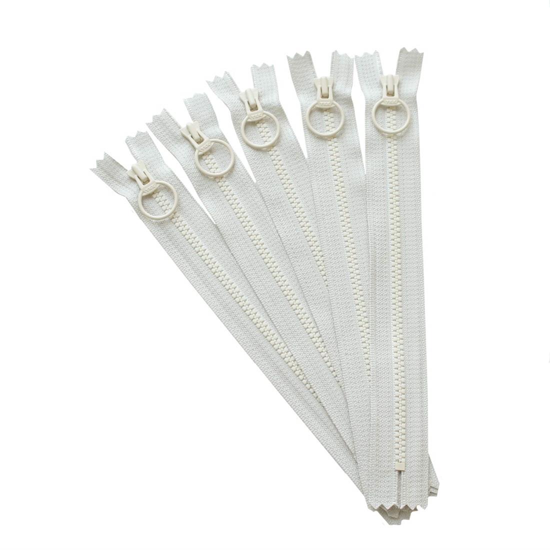 YKK 日本紐釦貿易(Nippon Chuko) Y.K.K コンビファスナー30cm 同色5本セット アイスグレー 3VSC30-308