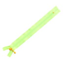 Y.K.K ポーチ用カラフルファスナー 5本入り 20cm ライトグリーン×オレンジ 3CF20-CO1(3)