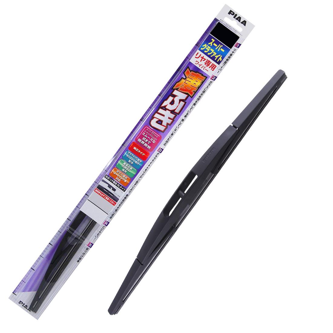 PIAA(ピア) ワイパー ブレード 305mm スーパーグラファイト グラファイトコーティングゴム 1本入 呼番1RL リヤ専用 WG30RL