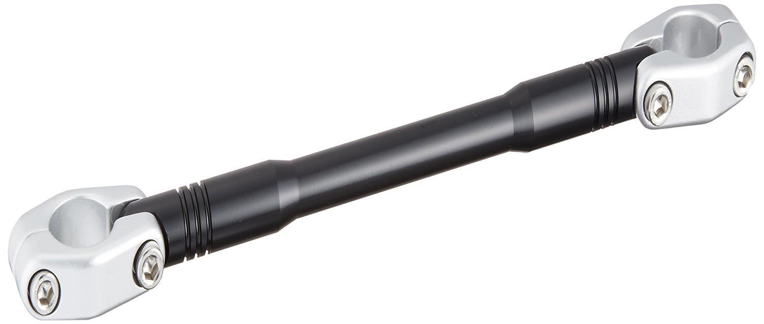 ハリケーン(HURRICANE) ハンドルブレース φ7/8インチハンドル用 スリムタイプ SSサイズ 240mm ブラック＆シルバー HB0686B