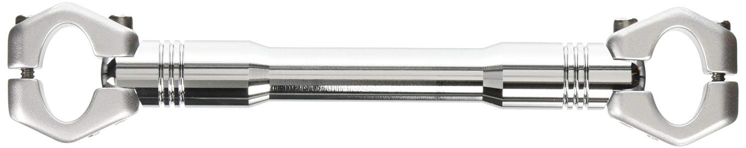 ハリケーン(HURRICANE) ハンドルブレース φ7/8インチハンドル用 スリムタイプ SSサイズ 240mm クロームメッキ＆シルバー HB0686C