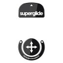 Superglide(Type S) マウスソール for Logicool Gpro X Superlight マウスフィート 強化ガラス素材 ラウンドエッヂ加工 高耐久 超低摩擦 Super Smooth - Black(2)