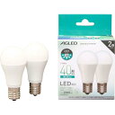 【節電対策】 アイリスオーヤマ(IRIS OHYAMA) LED電球 E17 広配光 40W 形相当 昼白色 2個セット LDA4N-G-E17-4T6-E2P