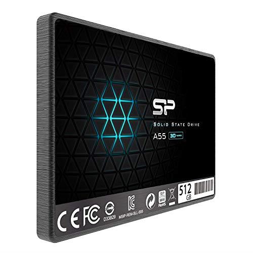 SP Silicon Power シリコンパワー SSD 512GB 3D NAND採用 SATA3 6Gb/s 2.5インチ 7mm PS4動作確認済 A55シリーズ SP512GBSS3A55S25