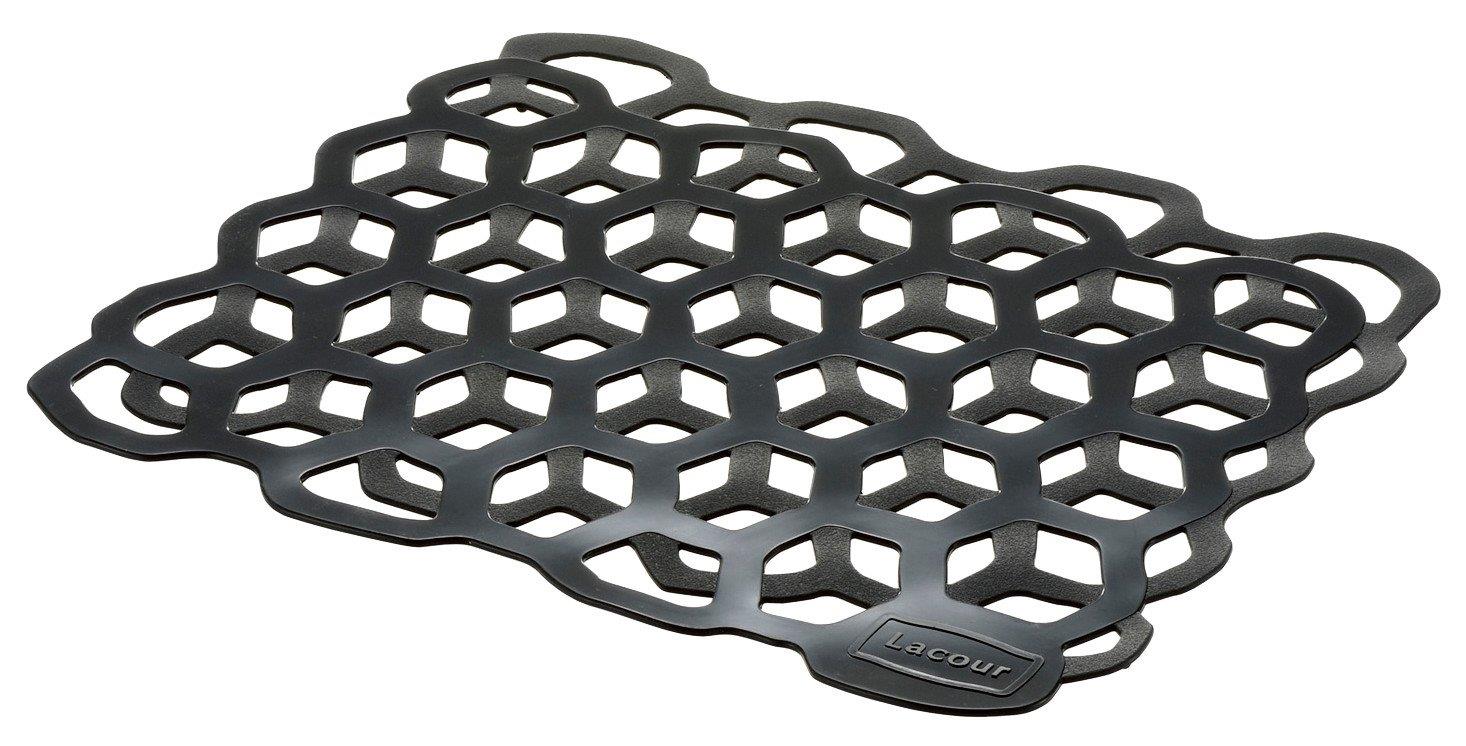 リッチェル シンクマット ダークグレート ラクール シリ コーンマット 耐熱