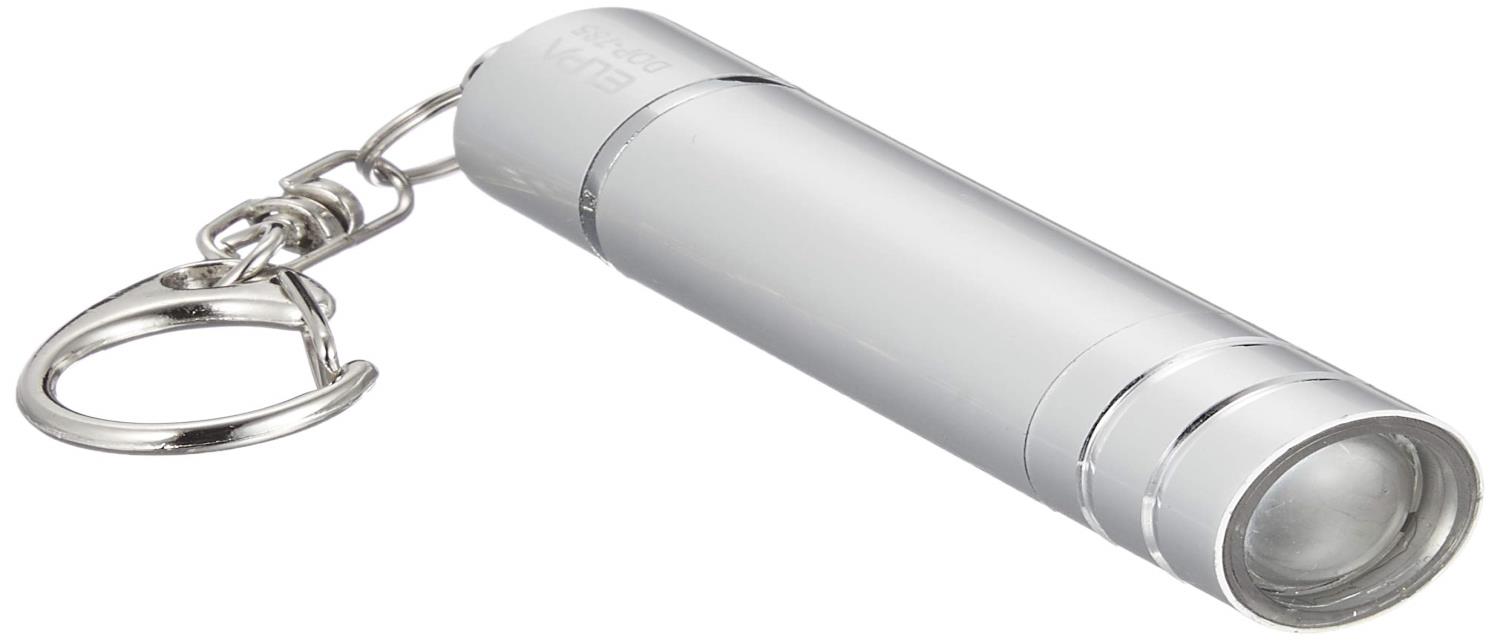 エルパ (ELPA) LEDキーライト LEDライト 懐中電灯 ランタン 直径16×全長76mm シルバー DOP-785(SL)