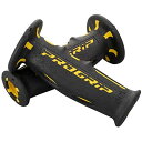 デイトナ(Daytona) PROGRIP(プログリップ) バイク用 グリップ ハンドル径φ22.2用 120mm 耐振ゲル エンド貫通 601タイプ イエ ロ...
