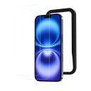 NIMASO ガラスフィルム i Phone 16 用 強化ガラス 保護フィルム ガイド枠付き 指紋防止 高透過率 衝撃吸収 2枚セット アイフォン16(6.1インチ)対応 DSP24G1438