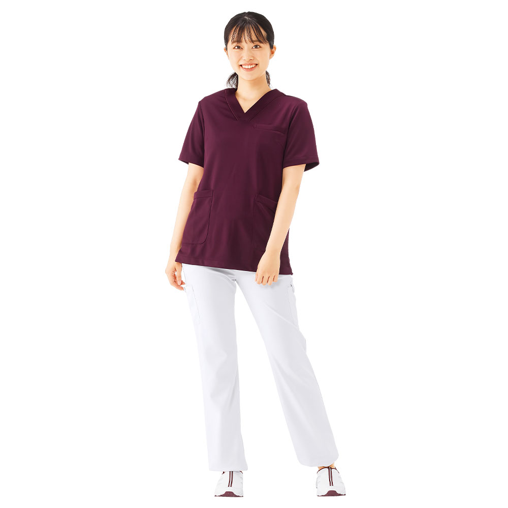 マルチジャケット スクラブ【ストレッチ 透け防止 白衣 医療 ナース 看護師 病院 制服 ユニフォーム 女性 レディース 大きいサイズ 吸汗速乾 UVカット ナースリー 人気 おすすめ】2300 2
