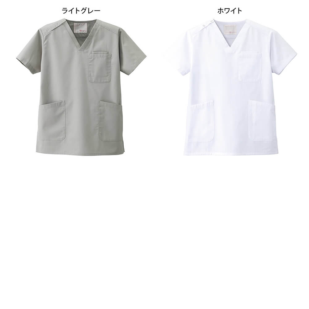 楽天市場 2305 ナースリースクラブ 医療 ナース 病院 看護師 白衣 レディース メンズ 女性 男性 半袖 ユニフォーム ナースリー 白衣ナースシューズ