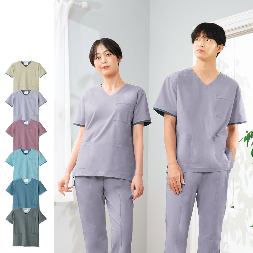 シャリっとドライ スクラブジャケット(男女兼用) 【医療 ナース 看護 白衣 女性 男性 人気 おすすめ】 2575