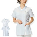 ホワイトリリー 切替スクラブジャケット(オープン)【医療 ナース 看護 白衣 女性 ナースリー 人気 おすすめ】2480