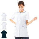 配色パイピングジャケット 【医療 ナース 看護 白衣 女性 人気 おすすめ】 2556