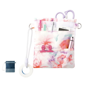 5107 仕分けポケットペンケース【ナース 小物 グッズ 看護 医療 花柄 縞 グッズポーチ ナースリー】