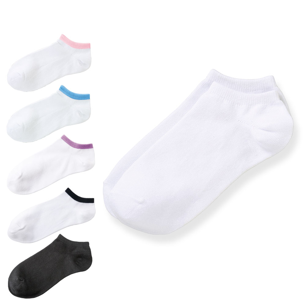 看護師さんのお買得ショートソックス　3足セット【医療用 白 スクール 介護 病院 靴下 ナース 女性 ナースリー 人気 おすすめ】6085