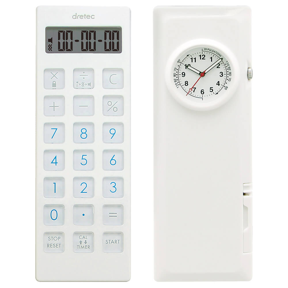 アナログ時計付電卓タイマー【ナース 小物 グッズ 看護 医療 ナースリー】14917