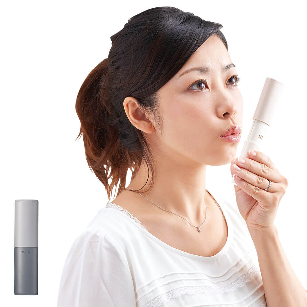 15272 タニタ ブレスチェッカー【ナース 小物 グッズ 看護 医療 消音 電池式】