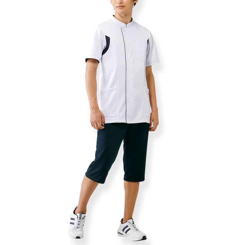 2172 アクティブストレッチ ストレッチバミューダパンツ(メンズ) 【男性 医療 ナース 看護師 白衣 ズボン】