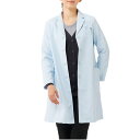 ふわさらタッチ ドクターコート(サックス/S)【医療 ナース 看護師 白衣 女性 病院 実験 研究 ユニフォーム シングル ナースリー 人気 おすすめ】2456...