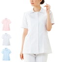 制電クールストレッチ 定番ジャケット【医療 ナース 看護 白衣 女性 涼しい 透け 半袖 病院 ユニフォーム 制服 レディース ナースリー 人気 おすすめ】24...