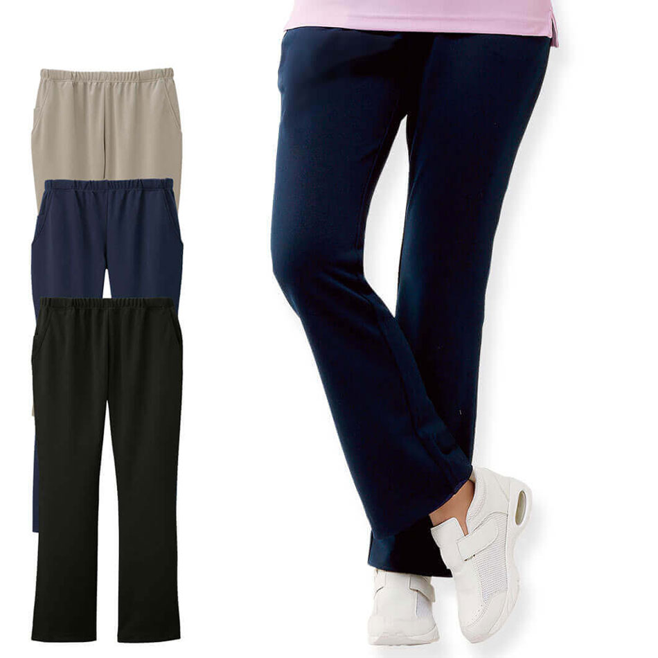 【11/25限定!ポイント5倍】ももはりさん対応すっきり美脚ジャージパンツ【看護 介護 病院 保育士 ケア ヘルパー ユニフォーム ナースリー 人気 おすすめ】...